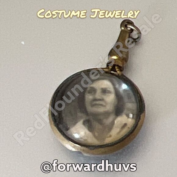 Victorian Antique Double Sided Mourning Pendant - Picture 5 of 10